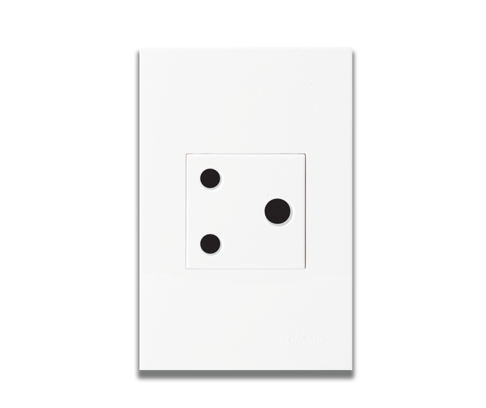 4 x 2 16A Single Unswitched Socket