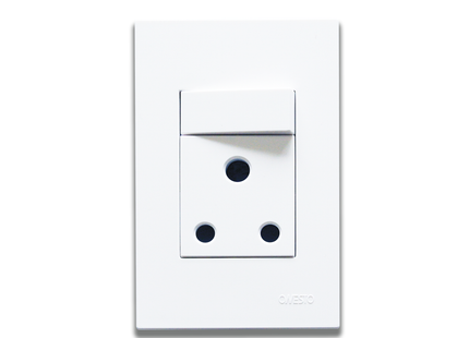 4 x 2 16A Single Switched Socket - Vertical