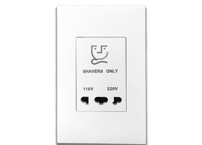 4 x 2 Shaver Socket