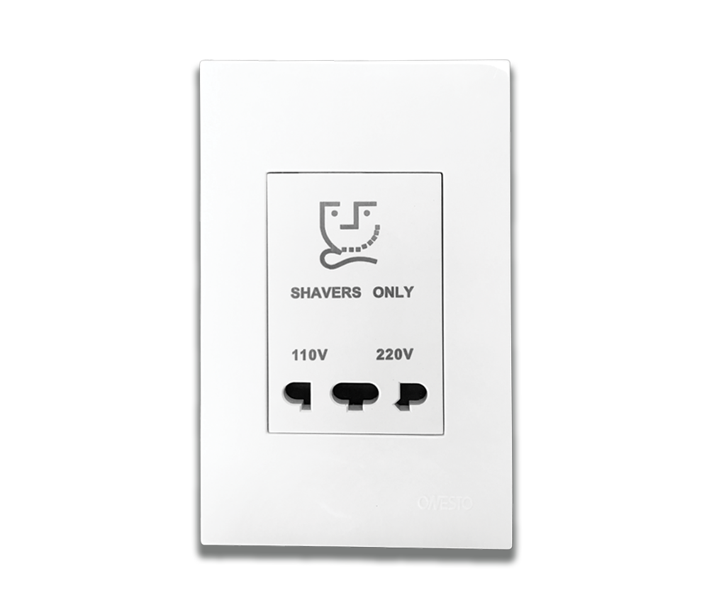 4 x 2 Shaver Socket