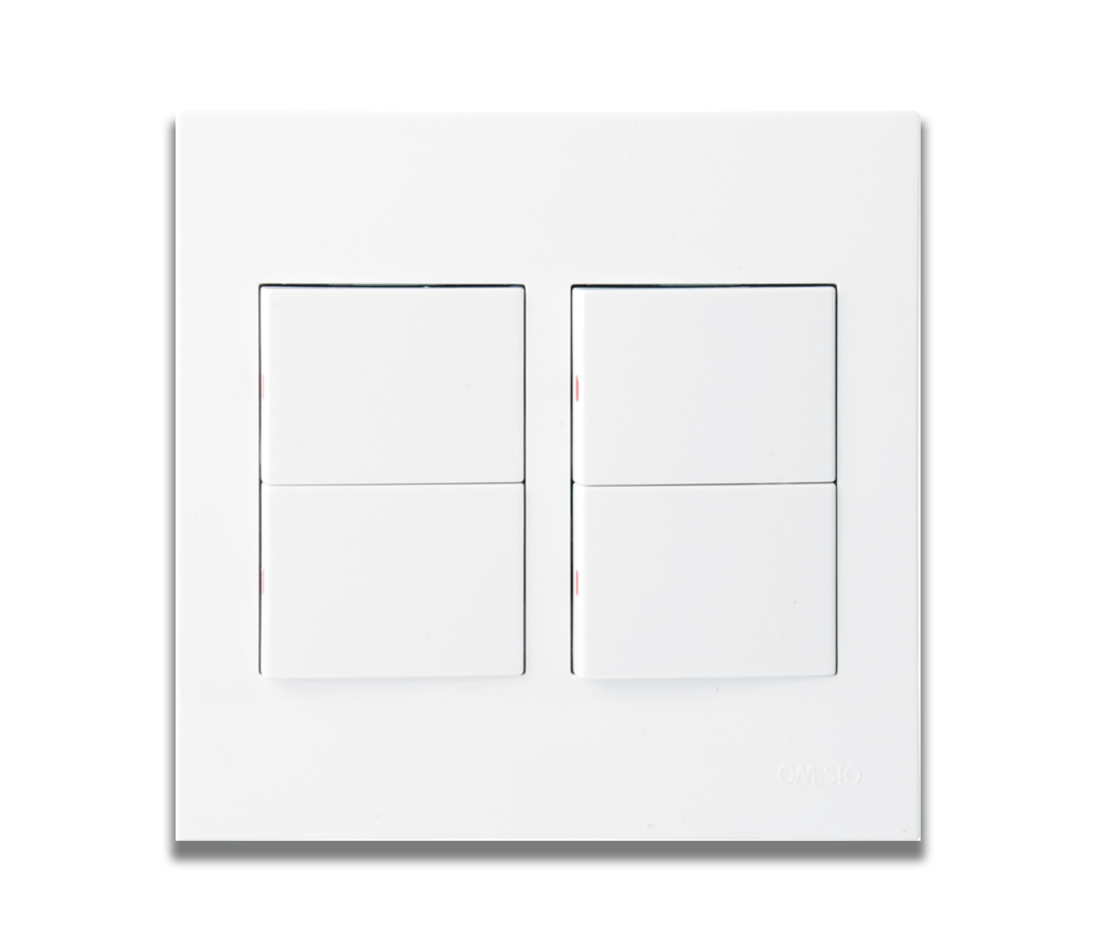 4 x 4 16A 4 Lever 1 Way Wide Rocker Switch – Maple Leaf Electrical Supplies
