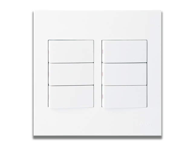4 x 4 16A 6 Lever 1 Way Switch