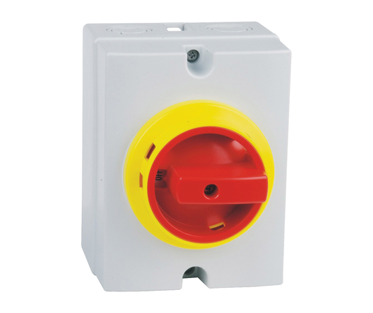 Lockable 3 Pole Surface Mount Isolators IP65 - AC