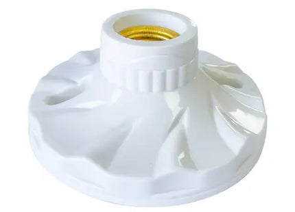 White E27 Base Mount Lamp Holder