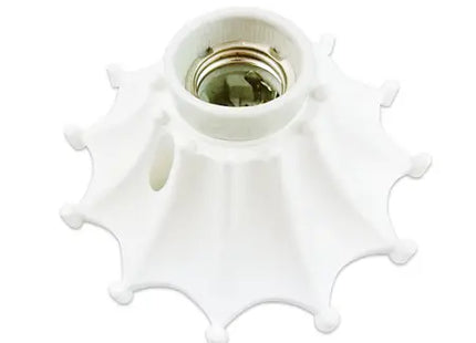 White E27 Base Mount Lamp Holder