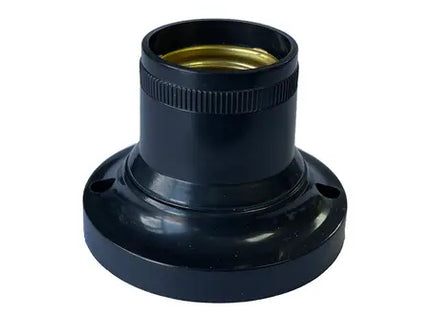 Black E27 Base Mount Lamp Holder