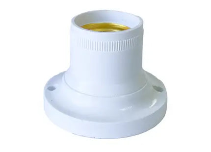 White E27 Base Mount Lamp Holder
