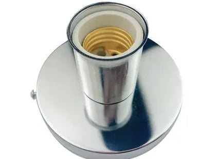 Silver E27 Base Mount Lamp Holder