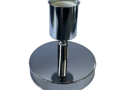 Silver E27 Adjustable Base Mount Lamp Holder