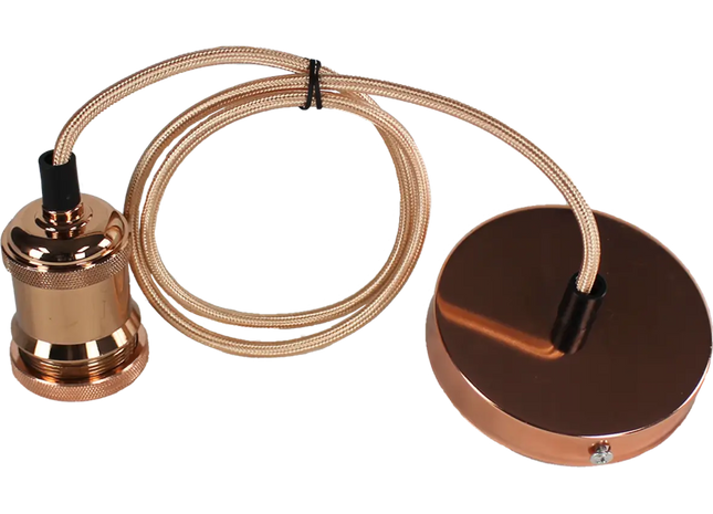 Rose Gold Pendant Lamp Holder