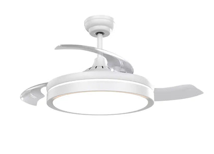 White Aquila Dual Circulation 55W LED 3 Blade Ceiling Fan