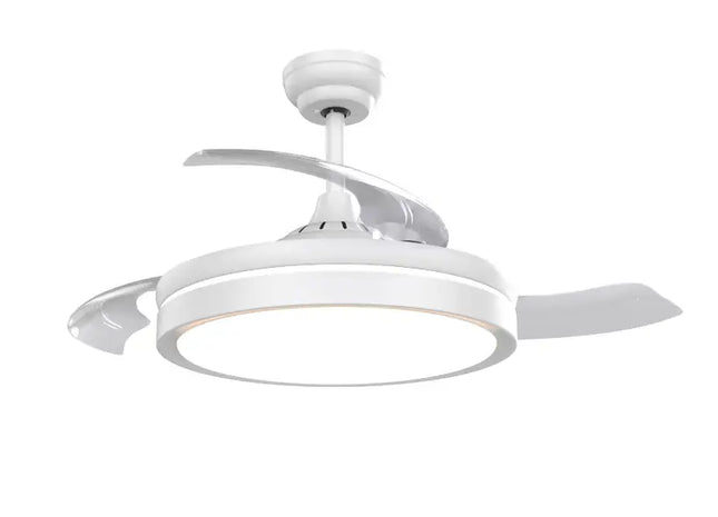 White Aquila Dual Circulation 55W LED 3 Blade Ceiling Fan