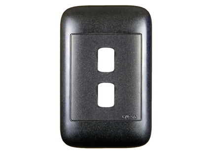 4X2 2 Lever Black Yoke and Surround