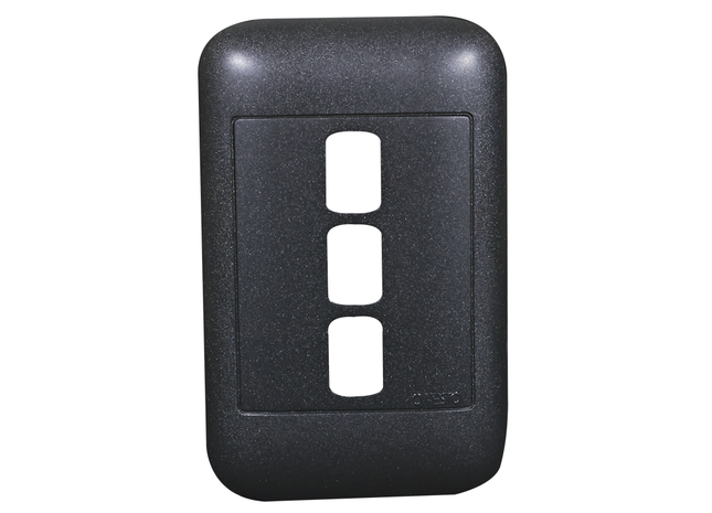 4X2 3 Lever Black Yoke and Surround