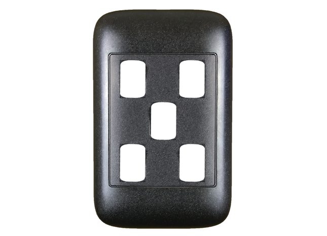 4X2 5 Lever Black Yoke and Surround