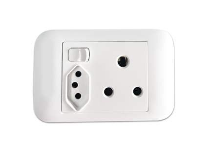 4X2 Single + New ZA Switched Socket