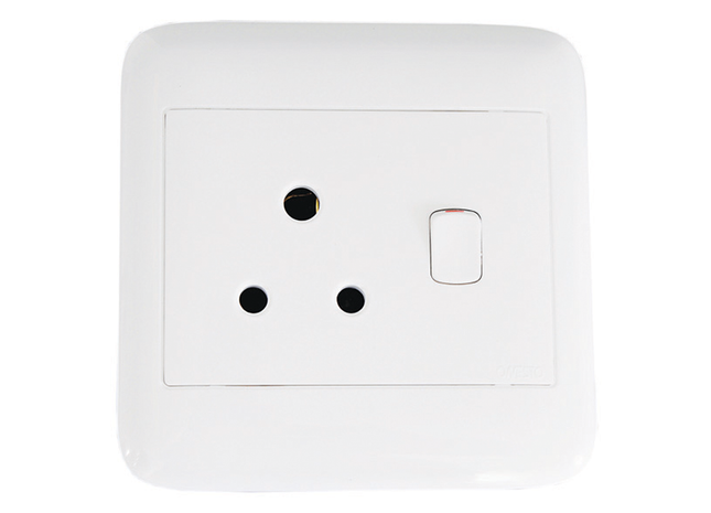 4X4 Single Switched Socket
