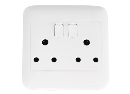 4X4 Double Switched Socket