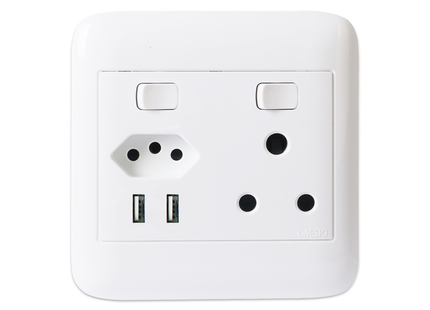 4X4 1 x New ZA + Single + Double USB Socket