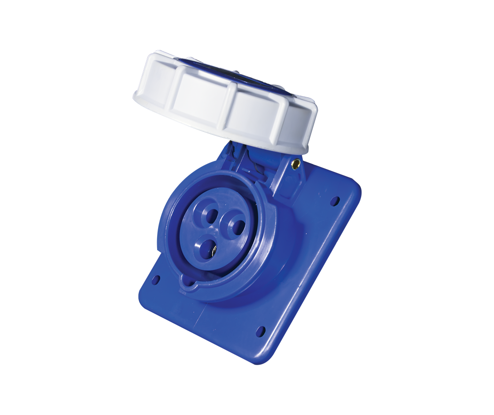 Maintance Socket Panel 16A Sockets - Panel Mount with Flange – Maple Leaf Electrical Supplies