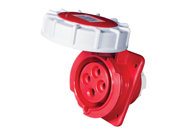 16A Sockets - Panel Mount with Flange
