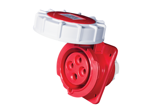 63A Sockets - Panel Mount with Flange