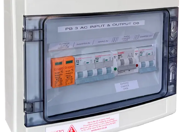 PB-6 AC input & output distribution board