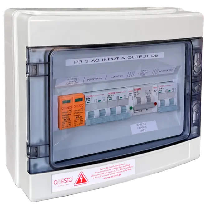 PB-6 AC input & output distribution board