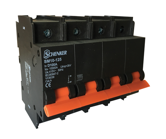 Four Pole D Curve 10kA Circuit Breaker