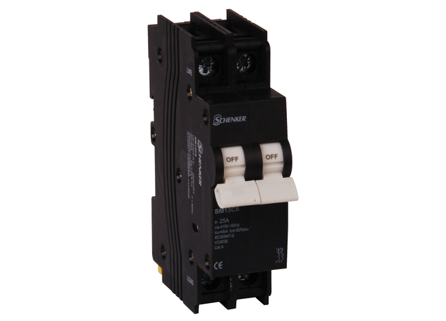 2 Pole 3kA Mini Rail Circuit Breakers