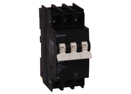 3 Pole 3kA Mini Rail Circuit Breakers