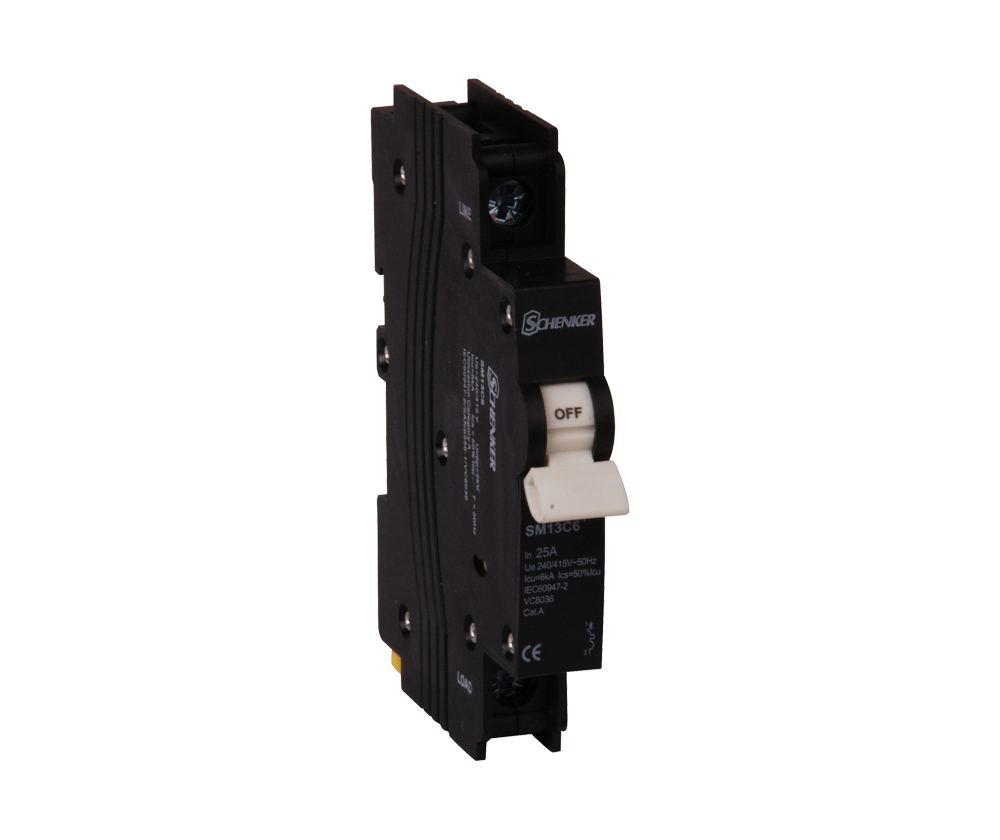 13mm Single Pole C Curve 6kA Circuit Breaker