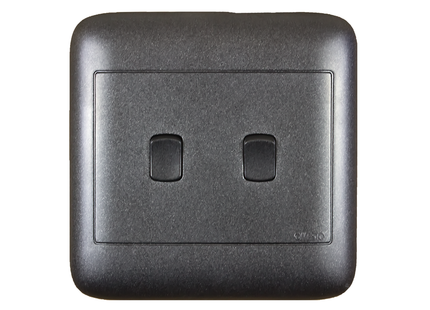 4X4 2 Lever 1 Way Black Switch