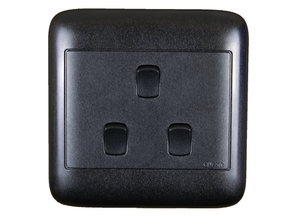 4X4 3 Lever 1 Way Black Switch