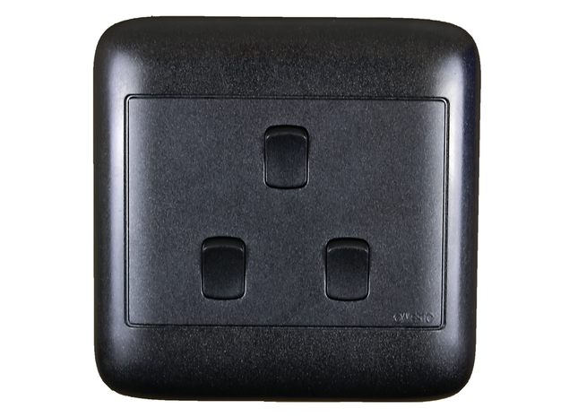4X4 3 Lever 1 Way Black Switch