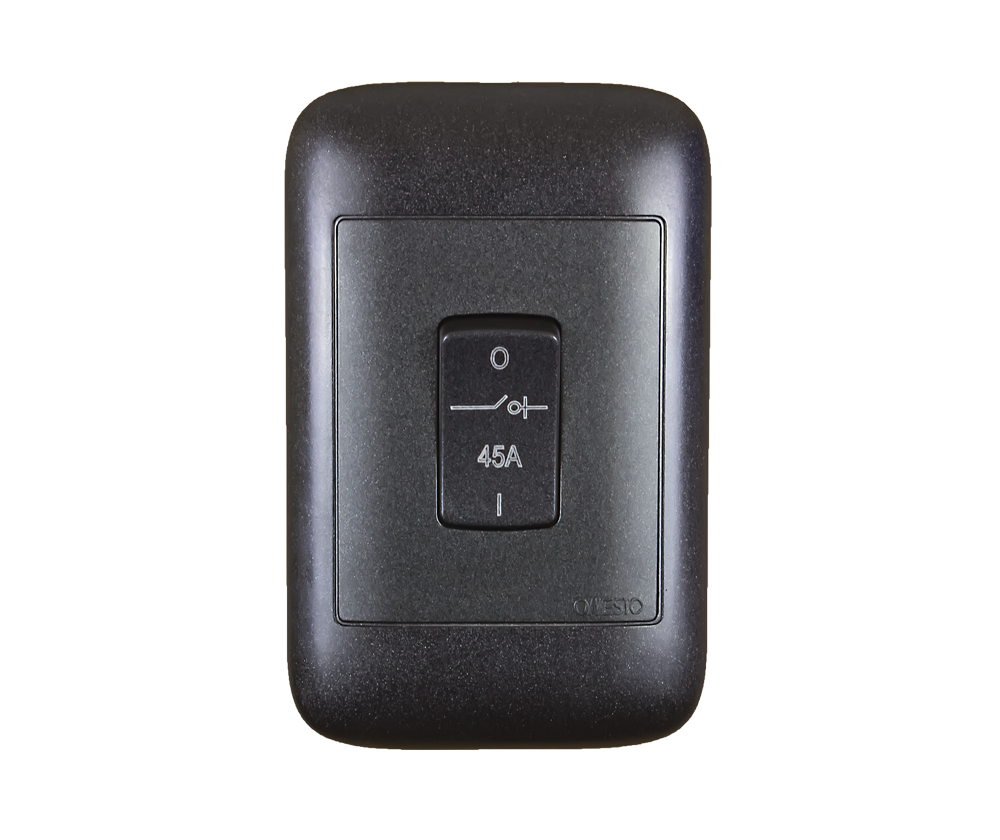 4X2 45A 2Pole Black Isolator – Maple Leaf Electrical Supplies