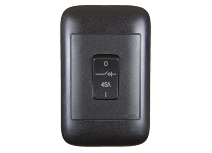 4X2 45A 2Pole Black Isolator
