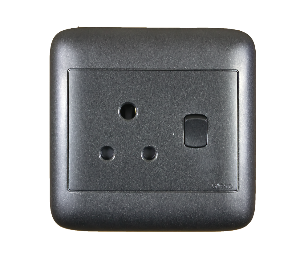 4X4 Single Black Switch Socket – Maple Leaf Electrical Supplies