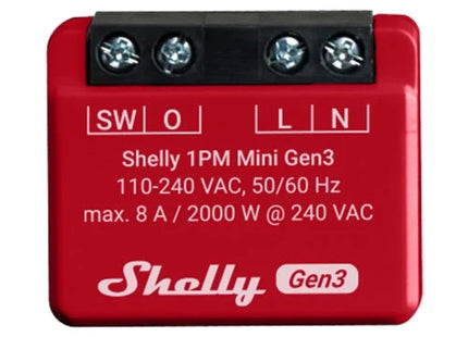 Shelly 1PM Mini Gen3 Smart Switch