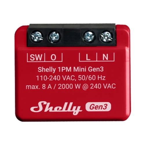 Shelly 1PM Mini Gen3 Smart Switch