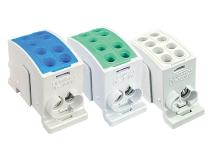 185A 35mm 2 Way Din Rail Terminal Block