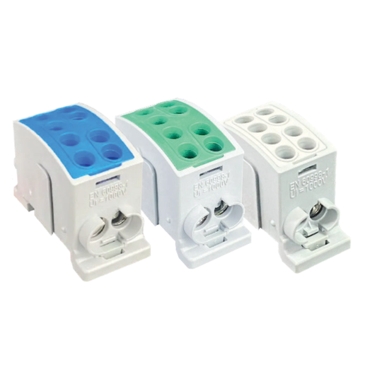 185A 35mm 2 Way Din Rail Terminal Block