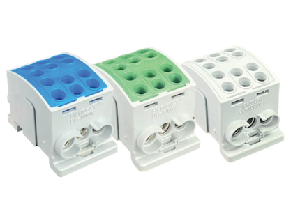 270A 35mm 3 Way Din Rail Terminal Block