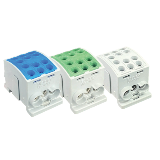 270A 35mm 3 Way Din Rail Terminal Block
