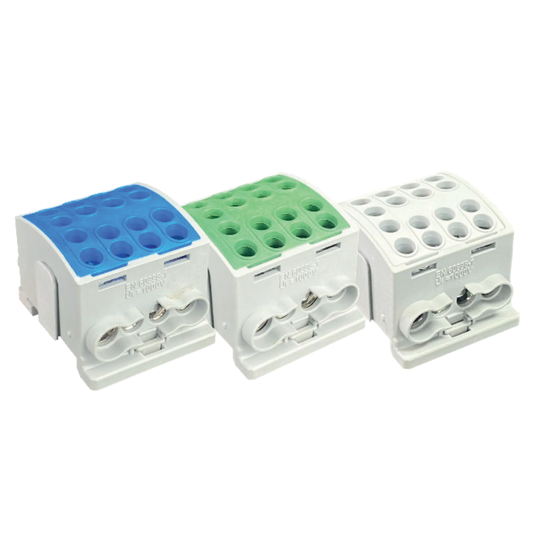 355A 35mm 4 Way Din Rail Terminal Block