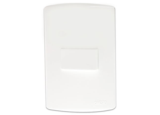 4X2 1 Lever 1 Way Switch White