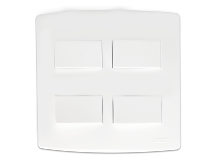 4X4 4 Lever 1 Way Switch White
