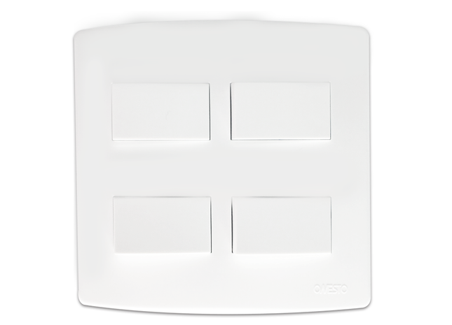 4X4 4 Lever 2 Way Switch White