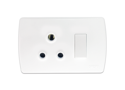 4X2 Single Switched Socket Outlet Horizontal