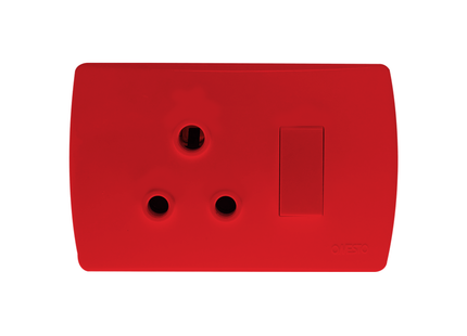 4X2 Single Dedicated Socket Red